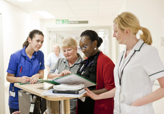 Group of health workers