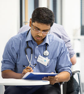 Doctor doing examination