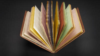 Open Colourful Pages Of Book Grammaire Turque, 1730 C. Royal College Of Physicians Photo By John Chase