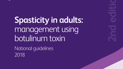 Spasticity In Adults Guidance Cover