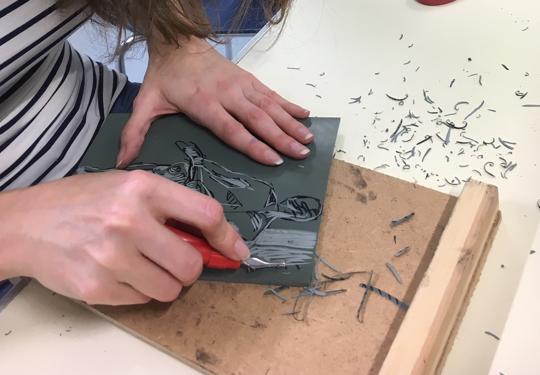 Woodcut Printing Workshop Promo
